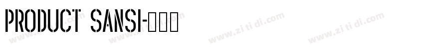 Product Sansi字体转换